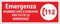 M-ITALY CARTELLO SEGNALETICO UNI - Numero unico europeo - Adesivo Extra Resistente, Pannello in Forex, Pannello In Alluminio (30x12, Alluminio)