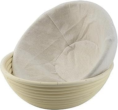 9 Zoll Gärung Brotkorb Tuch, wiederverwendbare atmungsaktive Liner Baumwolle Flachs, Backen Werkzeuge und Zubehör