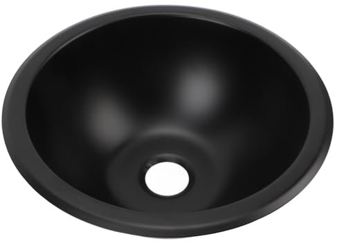 Yctze 9 X 4 Zoll Waschbecken aus 304 Edelstahl, Rund, Leicht zu Reinigen, 40 Mm Abflussöffnung, Handwaschbecken für Wohnmobil, Wohnmobil, Boot, Wohnwagen, Handwaschbecken,