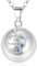 EUDORA Harmony Ball Collier Bola de Grossesse pour Femme, Pendentif Carillon Musical Licorne, Cloche à Souhaits Boule du Mexique, Collier Appelant D'ange, Bijoux Cadeau pour Maman, 114,3 cm + 76,2 cm