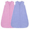 FIEMOL Gigoteuse 0-6 Mois 1.5 TOG Turbulette Naissance avec pois en Peluche, Sac de Couchage bebe Fille Garcon douce en Coton à Double sens Couverture Portable pour bébé, Rose et Violet