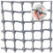 Kletternetz kinder outdoor Kletternetz Kinder Schaukel Kletterwand Strickleiter Robusten Schaukelnetz für Kinder Garten Indoor Outdoor, belastbar bis 500 kg klettergeräte(12mm-14cm,2X2m/6.6X6.6ft)