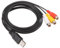 DMiotech USB to RCA Cable, 5ft USB Female to 3 RCA Male Stereo Audio Video Cable Adapter for PC, TV, DVD, Speakers, Amplifiers
