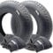 2x 4.80/4.00-8 Wheelbarrow Tyre & Tube Block Tread Pattern 2pcs