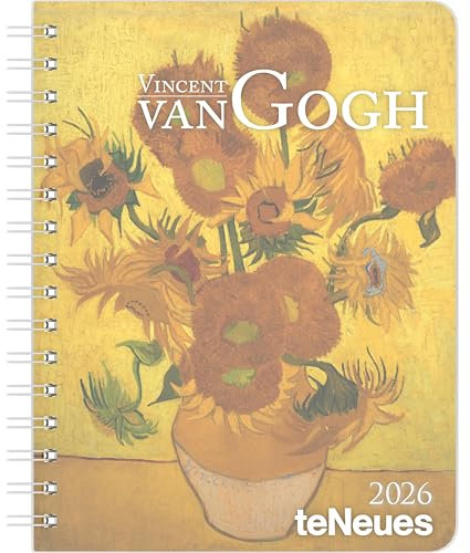 teNeues - Vincent van Gogh Diary 2026 – Buchkalender 17x22 cm | Wochenkalender Deluxe mit Meisterwerken für Van-Gogh-Fans & Kunstliebhaber: Diary