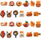 Stiesy 60 Pcs 12 Styles Resin Imitation Food Slime Charms Beads No Hole Bakery Flatback Beads Baguette Toast Cake Roll Openoven Shape Beads Bulk for DIY Hair Pin Jewellry Making Home Decorations