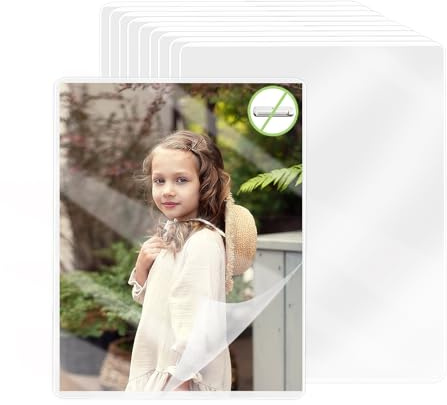 10 Stück Kaltlaminierfolie Ultraschallbilder A6 Selbstklebend Laminierfolien 11.7x16cm Kaltlaminiertaschen Self Laminating Cards Keine Maschine für Ultraschallbilder Visitenkarten Fotos Ausweise