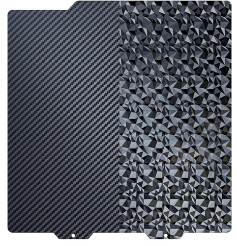 TIOPY A1 Mini Diamond PEO+ Carbon PET Druckplatte184x184mm，Federstahl Textured Druckbett für Bambulab A1mini 3D Drucker