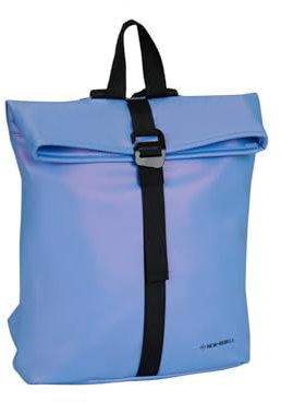 New Rebels Mart Los Angeles Wasserabweisender Rucksack – 7l Rolltop – Modische Tasche Für Jedes Abenteuer – Wasserabweisender Rucksack Unisex - Metallic Light Purple