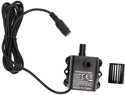 Submersible Water Pump DC 12V 10W Micro Brushless Water Resistant Flow Adjustment LED Indicator with Suction Cup Design for Aquarium Fountain and Computer Water Cooling System
