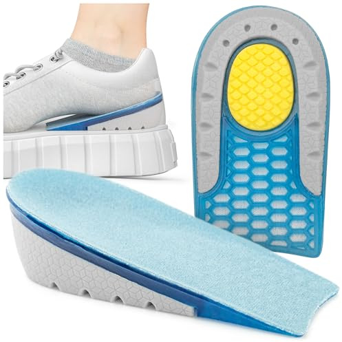 SULPO Fersenkissen für Schuhe – Fersenschmerz Einlagen Schuhe Herren & Damen für Haltungskorrektur, Beinlängendifferenz – 3 cm, 1 Paar