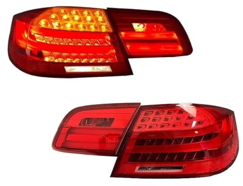 JHVVBFWF per B&MW Serie 3 M3 E92 330i 335i M3 2005-2013 1 Coppia di Luci Posteriori A LED Indicatori di Direzione E Freno Posteriori.(Red)