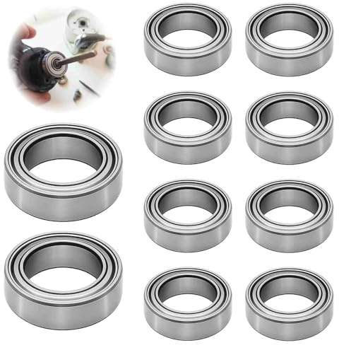 10 Stück doppelt geschützte MR128-2RS Kugellager 8 mm x 12 mm x 3,5 mm – Hochgeschwindigkeits & Leise Kugellager für DIY, Drehbänke, Motoren, 3D-Drucker, Fräsmaschinen und andere mechanische Geräte