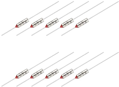 QUARKZMAN 20Pcs Fusible Thermique Métallique RY215 170 °C 338 °F 10A 250V Coupe-Circuit Thermique Pour Moteur Transformateur Électrique Industriel Appareil Ménager