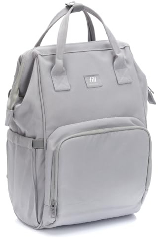 Fillikid Barcelona Wickelrucksack mit Stauraum - Stone Grey