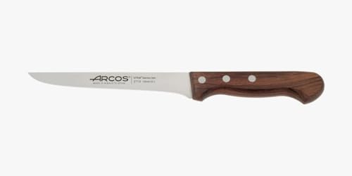 Arcos Cuchillo Deshuesador Profesional - Hoja de Acero Inoxidable NITRUM 155 mm - Mango de Madera Palisandro - Corte Preciso y Duradero - Serie Atlantico