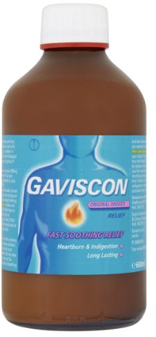 Gaviscon Liquid Heartburn and Indigestion Relief, Aniseed Flavour, 600 ml | Heartburn & Acid Reflux Relief, Fast-Acting Formula, Protective Barrier, Long-Lasting Comfort, Suitable for Pregnancy