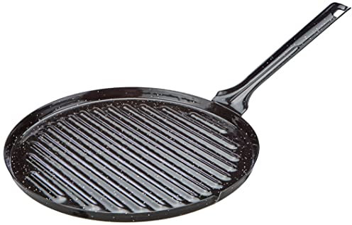 Imex El Zorro El Zorro 63133-Asadora Redonda, 26 cm, Esmaltado, Negro, 26x26x37 cm