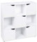 URBNLIVING Wooden Cube Bookcase Shelving Display Shelves Storage Units Wood Shelf Door - Pick your Colour & Size