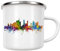 artboxONE Emaille Tasse Milan Watercolor von Michael Tompsett - Emaille Becher Städte
