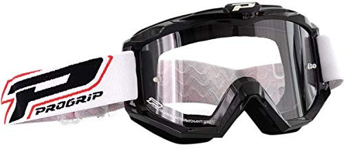Progrip PZ3201NE Goggle Race Line, Erwachsene, Schwarz