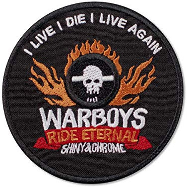 Mad Emblem Cult of The V8 bestickter Aufnäher zum Aufbügeln (8,4 x 8,4 cm)