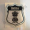 All3DStickers Aufkleber Indien Wappen Kfz-Aufkleber Indien Emblem Gedomt Flagge 3D Fahne