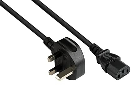 Good Connections P7030-S030 Netzkabel, 3 m, Netz-Stecker Typ G (BS 1363) an C13 (gerade), 10A Sicherung, ASTA Zertifiziert, 1,00 mm² Schwarz