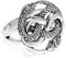 WINDALF Zauber Ring AURIN 1.8 cm Schlangen Schmuck 925 Sterlingsilber (Silber, 58 (18.5))