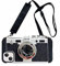 SGVAHY Cute Case Compatible with iPhone 11 Pro Max, Cool Fun 3D Camera Design Hard PC Back Cover+Soft Silicone Bumper with Long Lanyard Shockproof Protective Case (Black & Silver, iPhone 11 Pro Max)