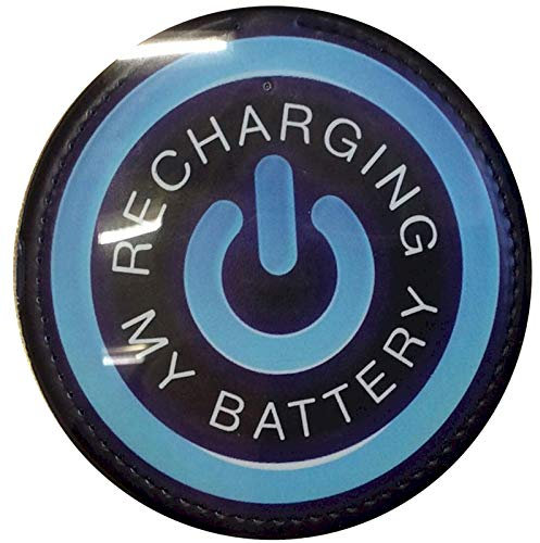 Shudehill Giftware Blue Charging my Battery Wireless Phone Charger for all Qi Enabled Smart Phones
