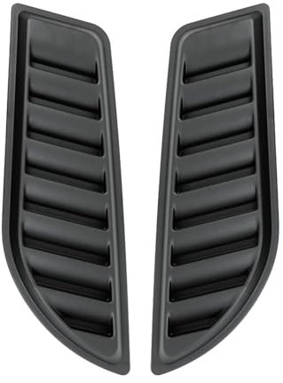 OMAC Haubenhutzen Motorhaube Lüftung kompatibel mit Jeep Renegade 2014-2025 ABS Schwarz 2tlg