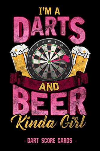 Dart Score Cards: Darts Scorebook, Score Keeper, 6x9, Darts Cricket and 301 & 501 Games