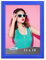 Icona Bay Cornice Portafoto 13x18 Blu, Cornice per Foto in Legno Massello Colorato in Stile Scandinavo, Collezione Pizzazz