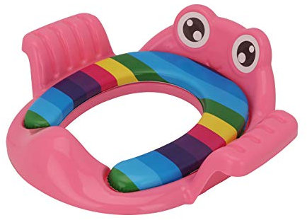 Shoze Toddler Toilet Seat Potty Training Children's Toilets Boys And Girls Toilets Training Ring With Backrest Handle Adjustable Toddler Anti-skid Training Toilet Seat Pink