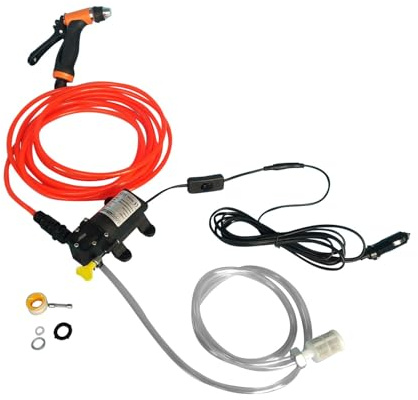 12V Portable Universal Car Washer Gun High Pressure Car Cleaner Electric Water Pump Kit