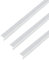GAH-Alberts 499358 488505 Lot de 3 profilés d'angle autocollants en aluminium chromé 1000 x 10 x 10 mm
