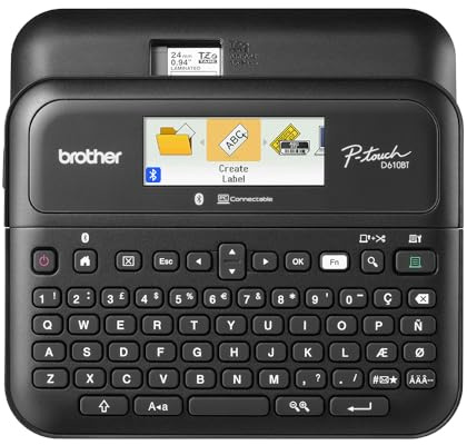 Brother P-Touch PT- D610BT Business Professional Connected Label Maker | Verbinden und erstellen Sie über Bluetooth® auf TZE-Etikettenbändern bis zu ~ 2,5 cm