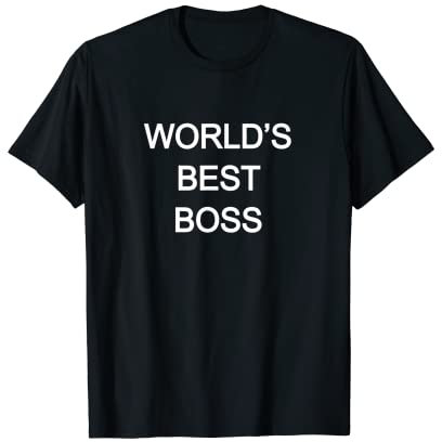 Tasse à café humoristique « World's Best Boss » T-Shirt