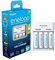 eneloop Basic USB Charger, for 2-4 AA/AAA Rechargeable Batteries, 10h Charging Time, 6 Safety Features, 4 eneloop AA Batteries Included (2000 mAh), USB