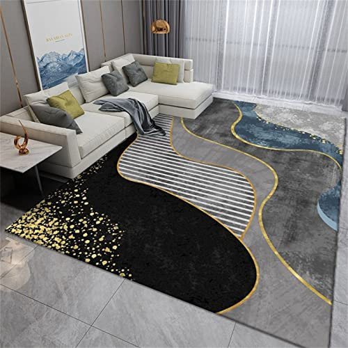 DJHWWD Auslegware Teppich Kuschelig Leichter Luxus Im Nordischen Stil, rutschfest, Wohnzimmer, Schlafzimmer, Couchtisch, Heimdecke, Schlafzimmermatte, Grau Teppich Petrol 40X60cm