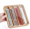 AFOOYO Wooden Watch Band Organizer - Works with All Apple Watch Bands - Display Watch Storage Case Tray with Acrylic Top Lid