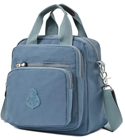 Estwell Schultertasche Damen Wasserdicht Nylon Kleiner Rucksack Mode Handtasche Mädchen Schulrucksäcke Multifunktion Umhängetasche für Reise Schule Einkauf