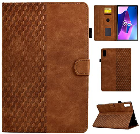 CASAFUNY Funda para Lenovo Tab P11 2nd Gen 11.5 Pulgadas Protectora Carcasa para TB350FU/TB350XU con Soporte Fnción y Auto Sueño/Estela para Lenovo Tab P11 2.ª generación, Marrón