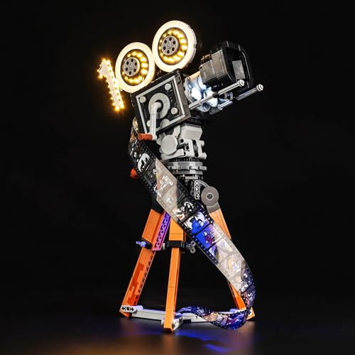 LocoLee Licht Kompatibel mit Lego Kamera Hommage an Walt Disney 43230, Beleuchtungs Compatible with Lego 43230 Walt Disney Tribute Camera - Nur Lichter Set, Kein Modell (Standard Version)