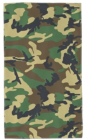 LZNJZ Saugfähige und weiche Mikrofaser-Handtücher, Klassische Schwarze Camouflage-Handtücher für Badezimmer, Teetisch, Küche