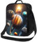 Galaxy Solar System Kids Lunch Box, Planets in Outer Space Lunch Bags for Boys Girls Reusable Portable Waterproof Lunch Bags with Adjustable Shoulder Strap and Side Pocket