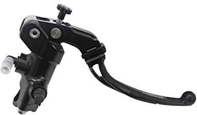 Pompa Freno - Lavorata CNC - 16X16 Con Corpo Pompa Anodizzato, Leva Snodata Lunga Nera (Pomello+Leva) per HONDA CRF (CC 450) 2017-2024