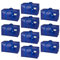 VENO 10 Pack Extra Large Moving Bags with Zippers & Carrying Handles, Heavy-Duty Storage Tote Moving Boxes for Space Saving (Blue-10 Pack)