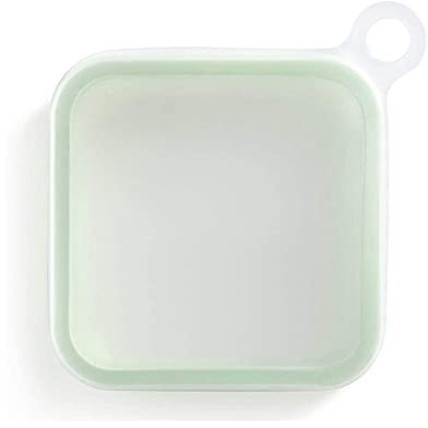 HJUGHPN Lonchera para sándwich, tostadas, bento ecológica, contenedor de alimentos, apto para microondas, vajilla reutilizable de silicona